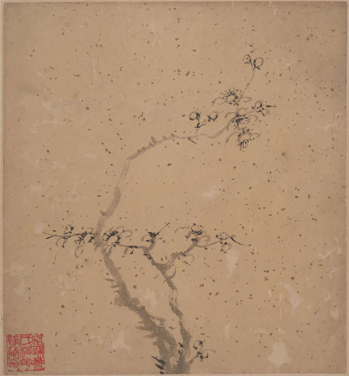 Çiçek Açan Erik, Tarihli 1840. by Tang Yifen