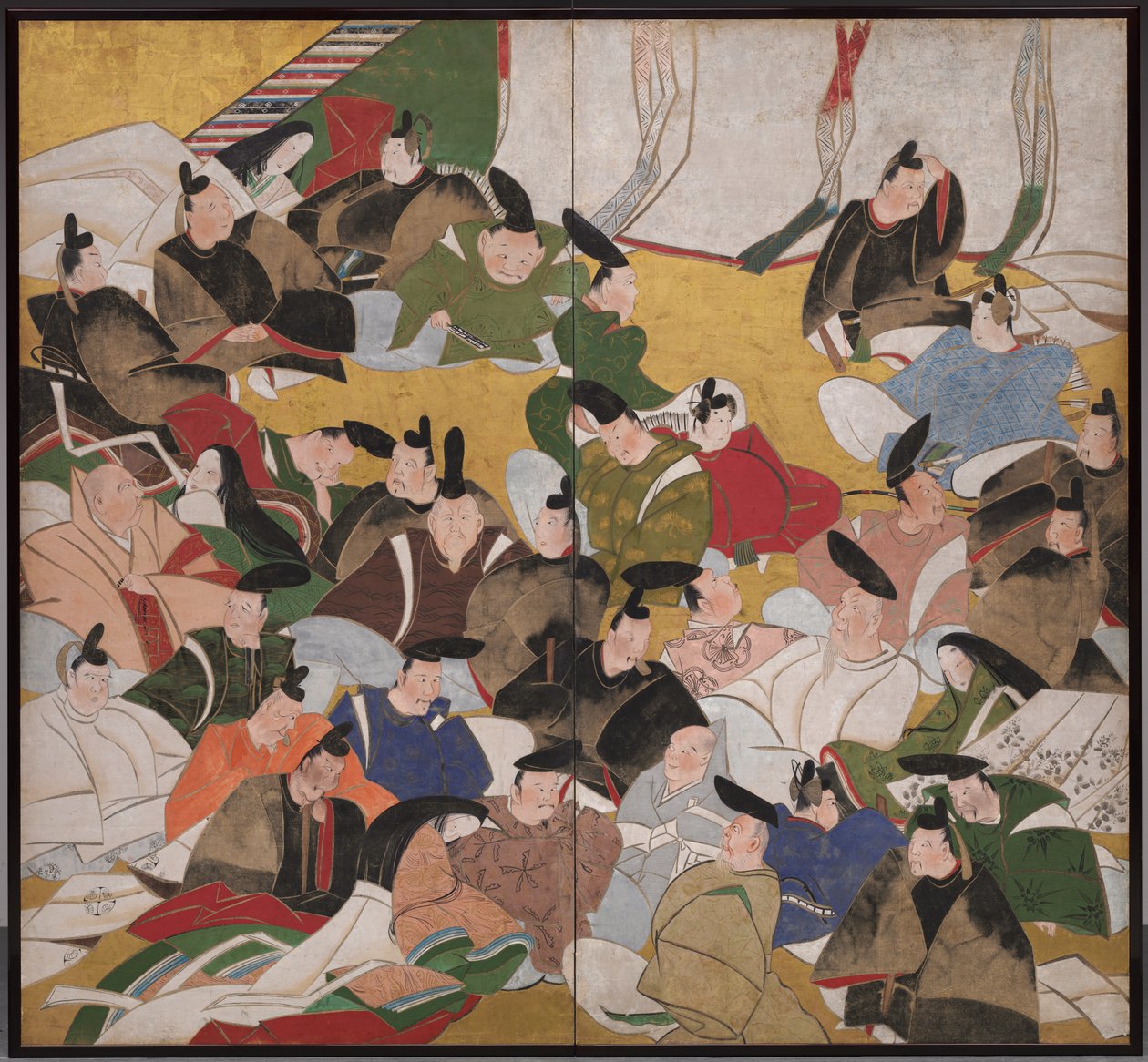 Otuz Altı Ölümsüz Şair, 1700'lerin ortalarında. by Tatebayashi Kagei