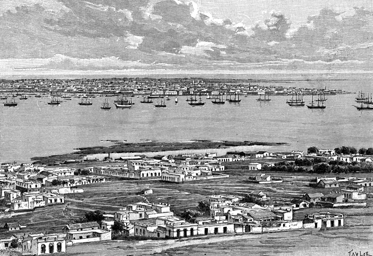 Montevideo, Uruguay, 1895. by Taylor