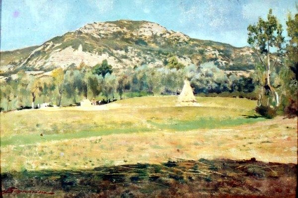 Ağustos ayında Pietramala by Telemaco Signorini
