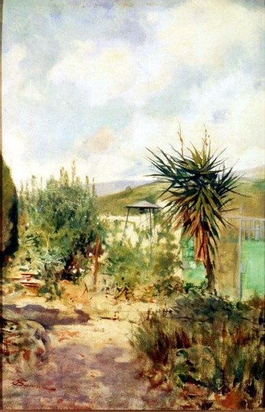 Careggi Bahçesi by Telemaco Signorini