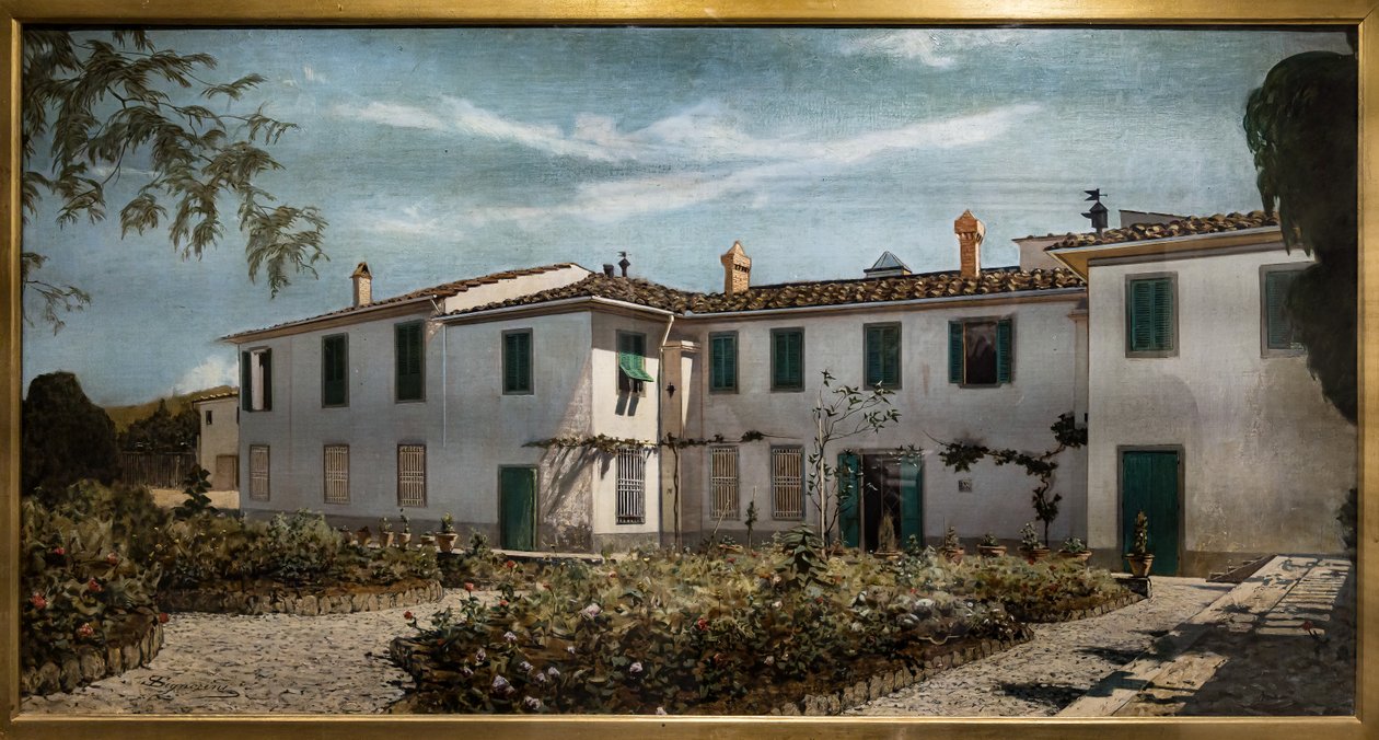 Toskana Villası by Telemaco Signorini