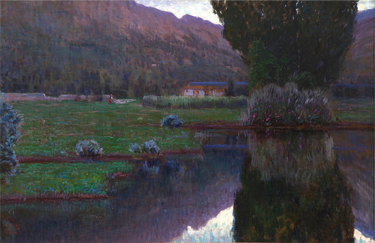 Manzara. by Teodoro Wolf Ferrari