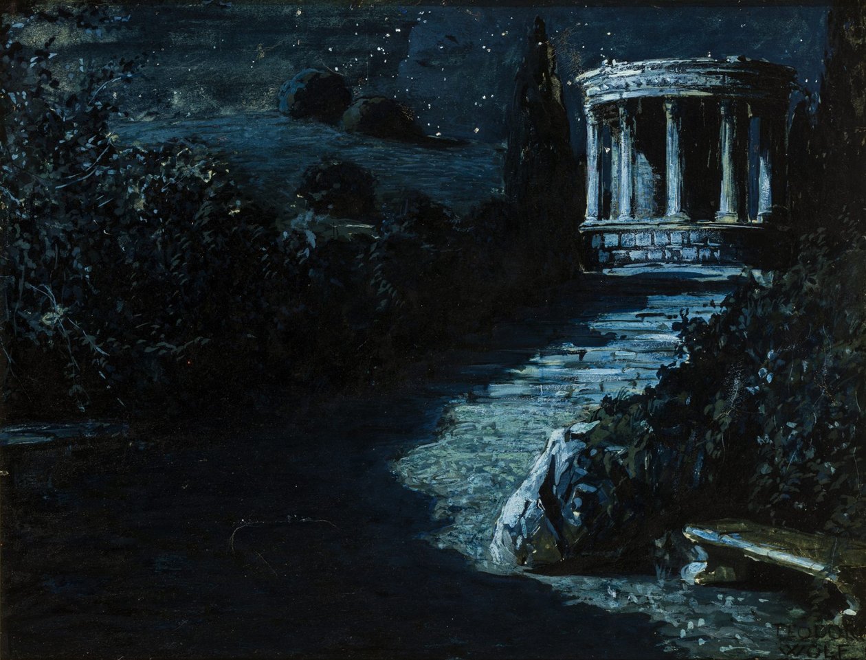 Gece Manzarası Gece Manzarası, 1908. by Teodoro Wolf Ferrari