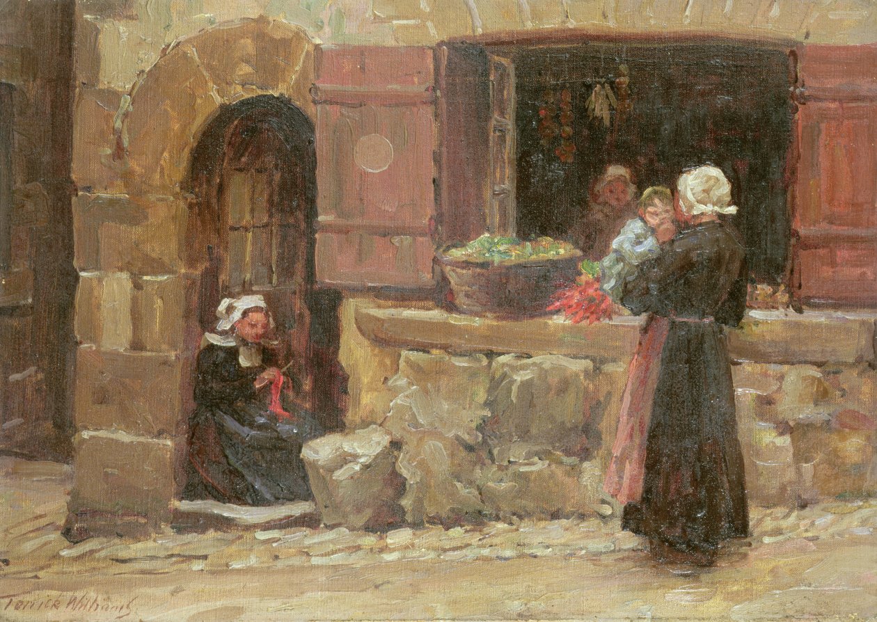 Küçük Bir Dükkan, Quimperle, Brittany by Terrick Williams