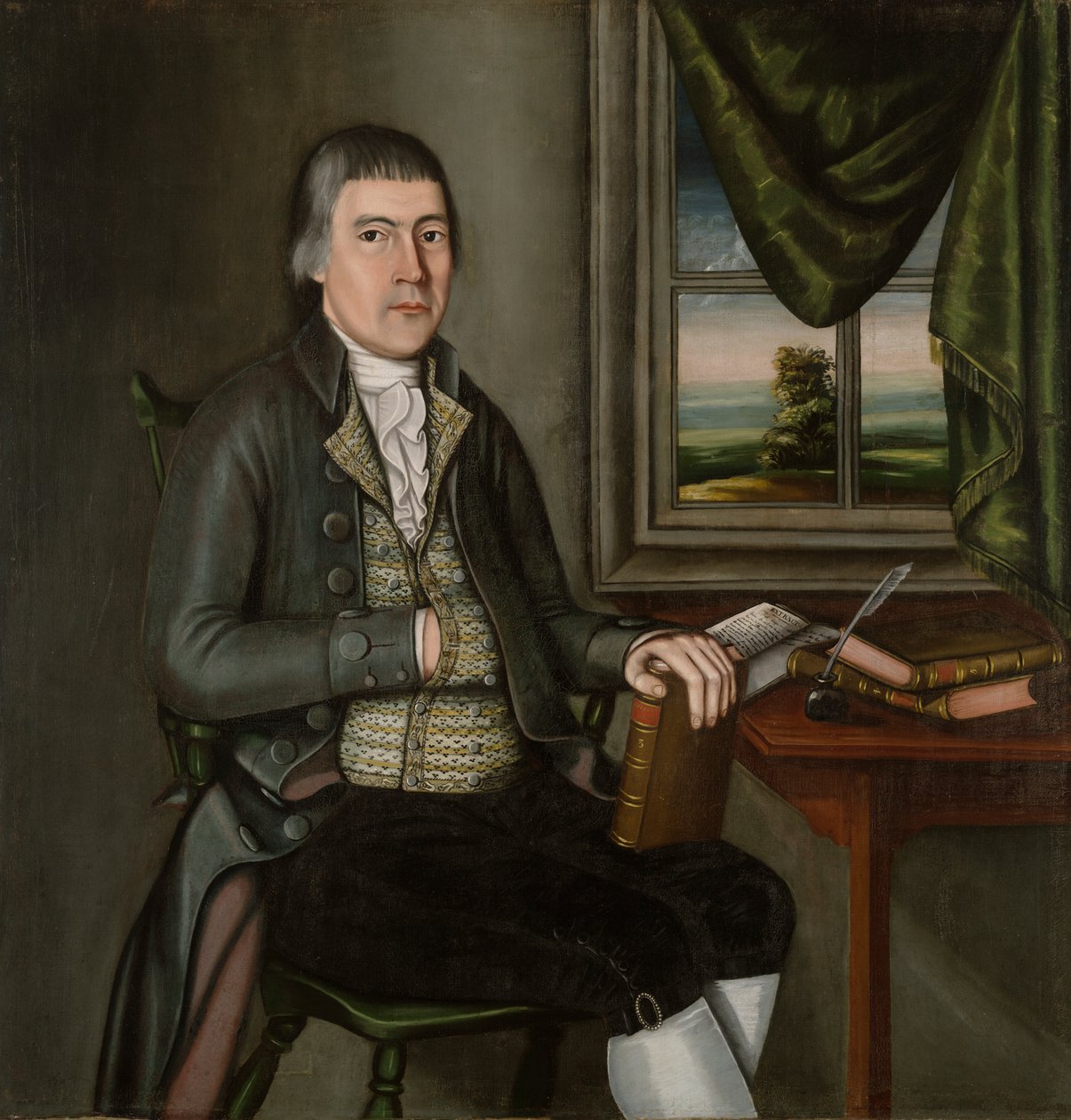 Dr. Hezekiah Beardsley (1748) by The Beardsley Limner