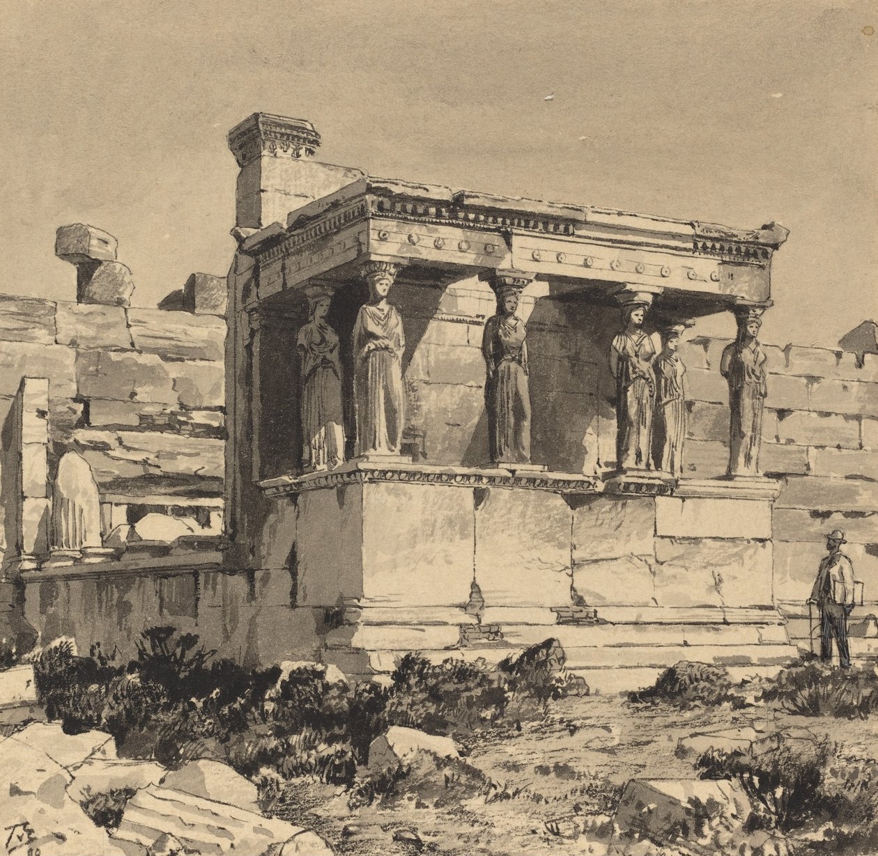 Erechtheion, 1890. by Themistocles von Eckenbrecher