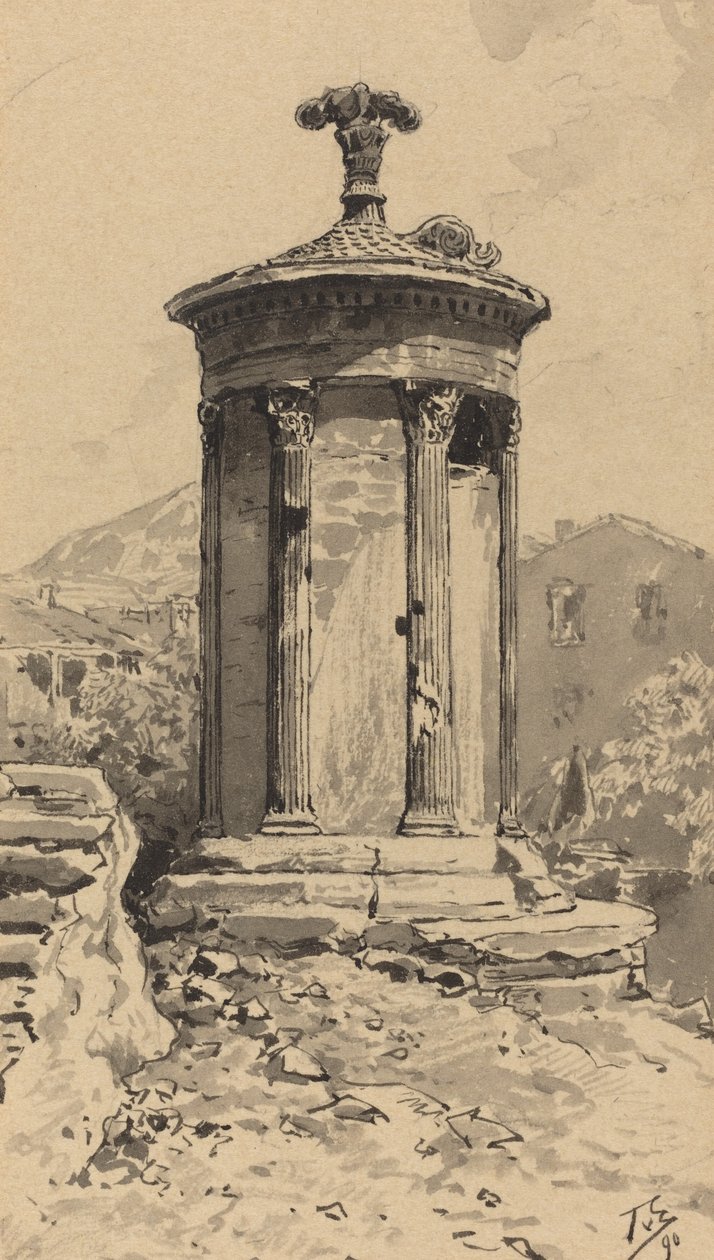 Lysicrates Anıtı, 1890. by Themistocles von Eckenbrecher