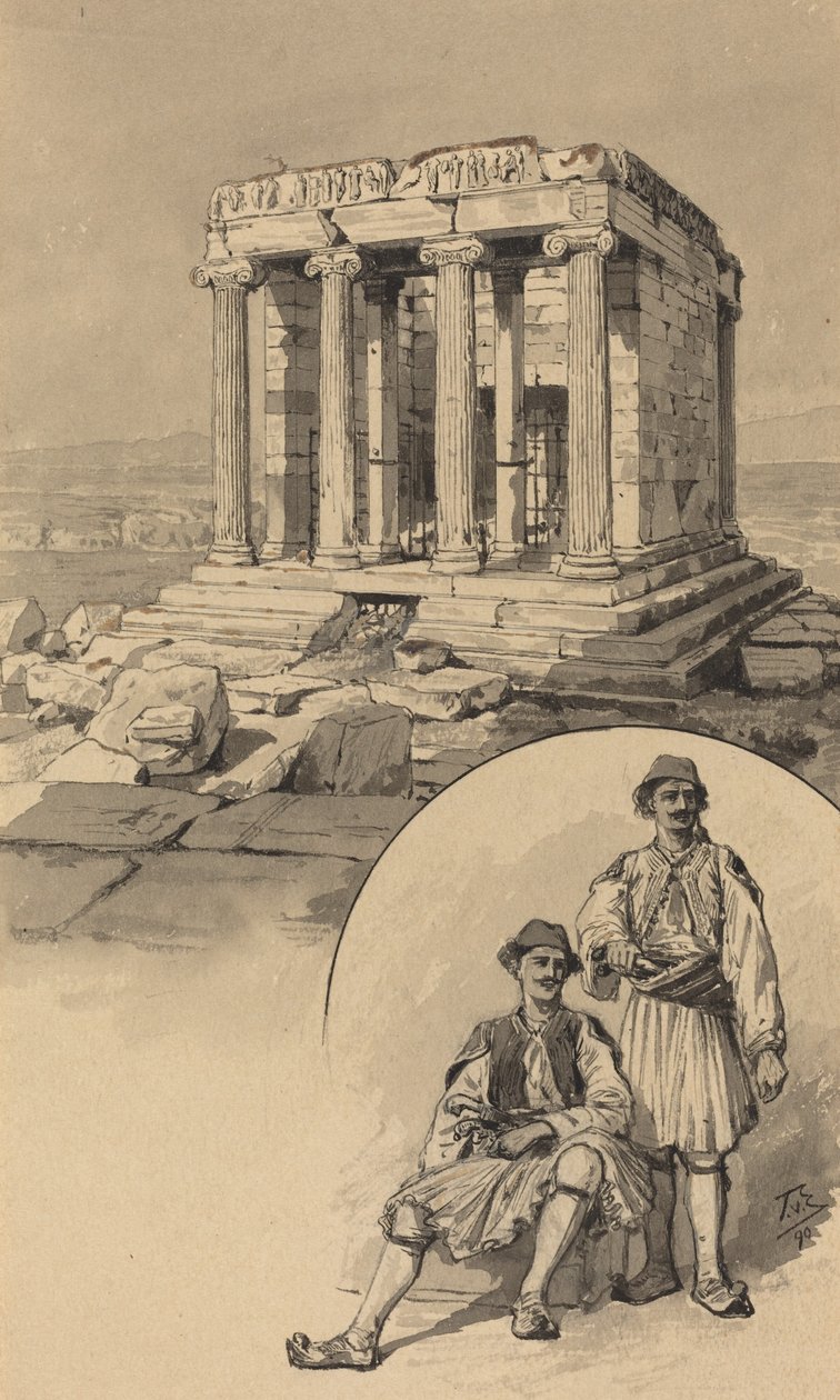 Nike Tapınağı, 1890. by Themistocles von Eckenbrecher