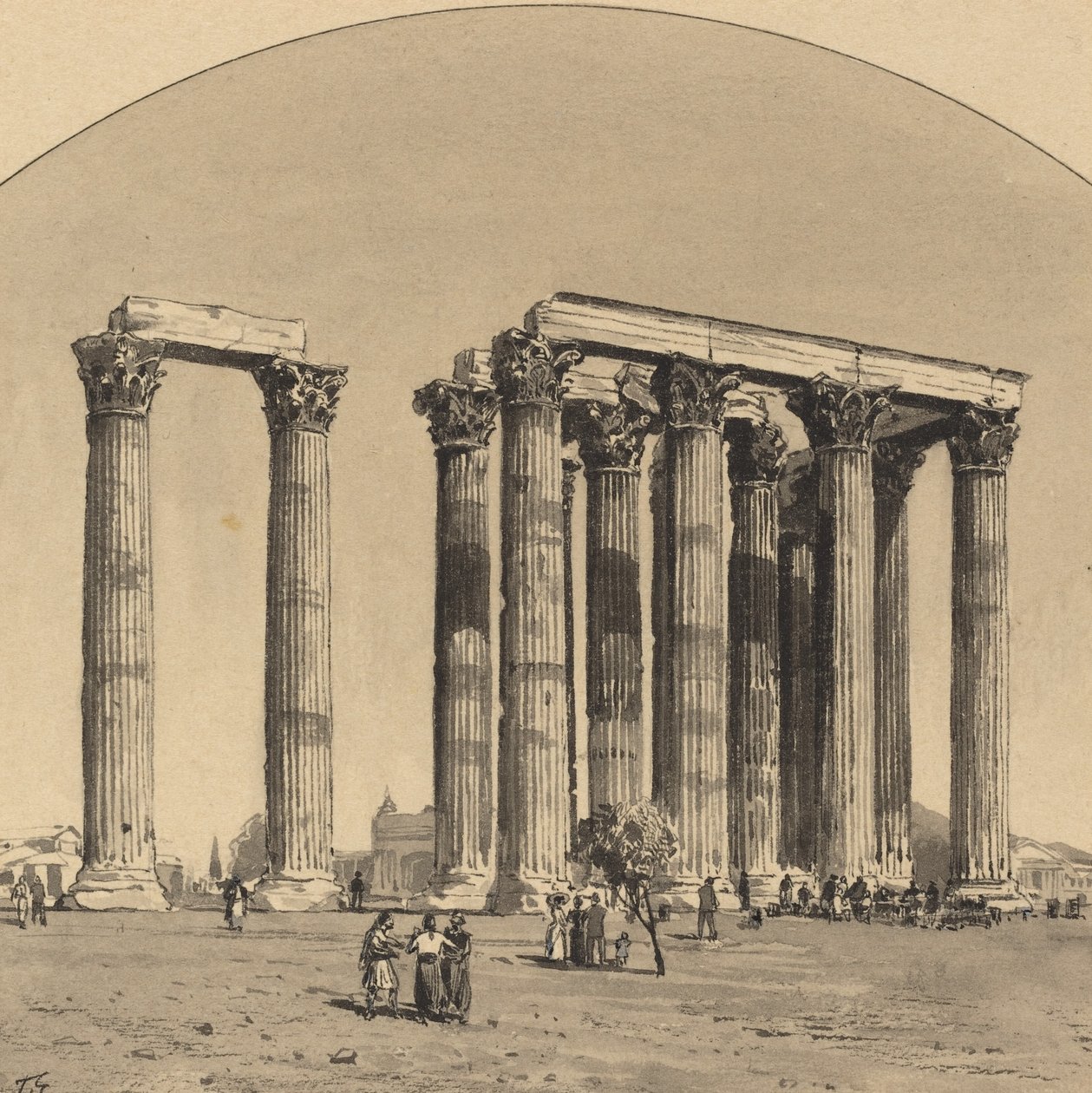 Olympian Zeus Tapınağı by Themistocles von Eckenbrecher