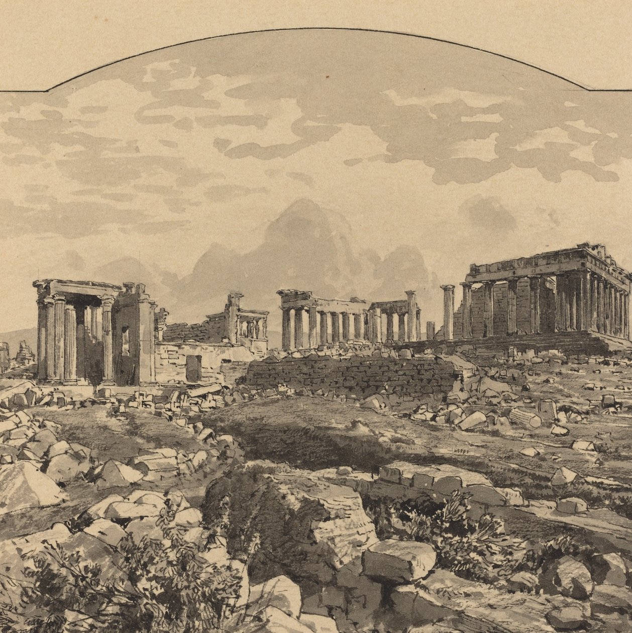 Doğudan gelen Parthenon by Themistocles von Eckenbrecher