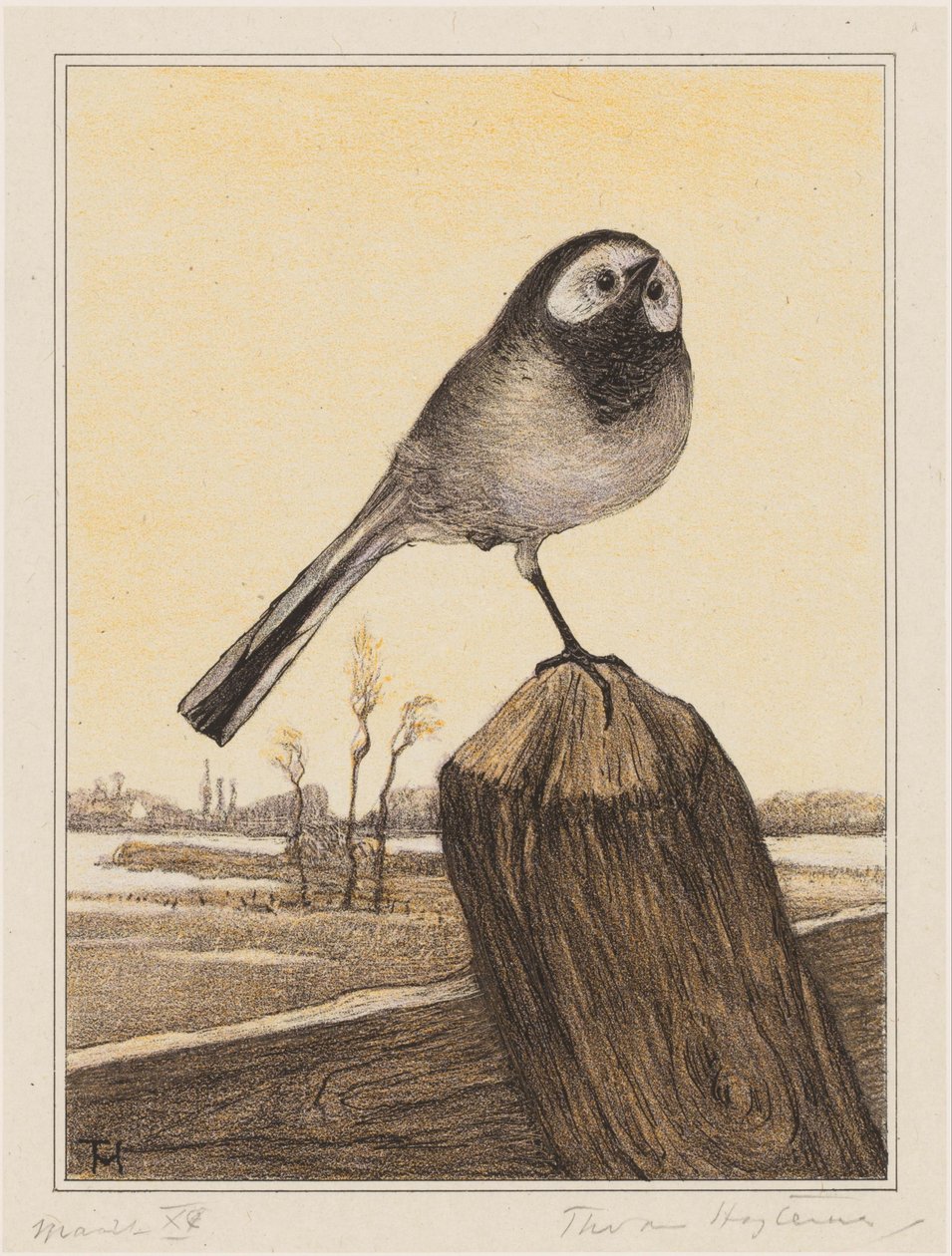 Kutup üzerinde kuyruksallayan by Theo van Hoytema (signed by artist)
