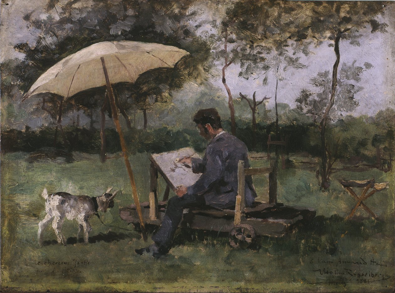 Armand Heins Tablosu (pano üzeri yağlıboya) by Théo van Rysselberghe