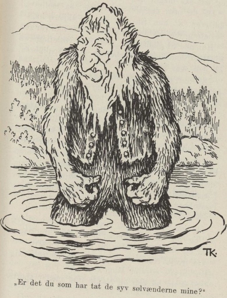 Botlar ve trol çalan Troll Askeladden.. by Theodor Kittelsen
