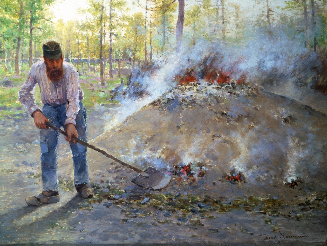 Fontainebleau Ormanında, 1890 dolayları by Theodor von Hormann