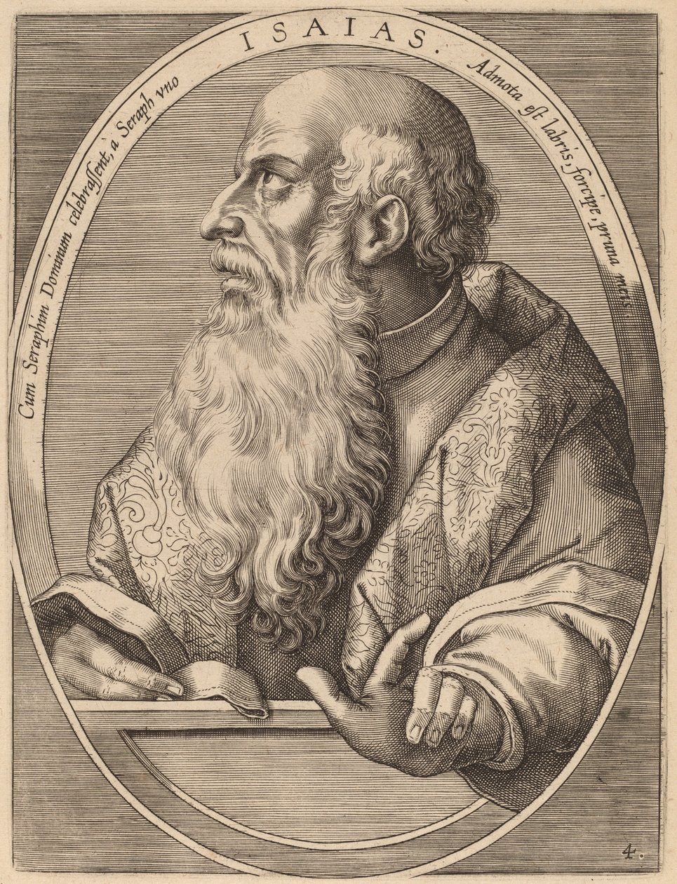 İşaya by Theodor Galle after Jan van der Straet