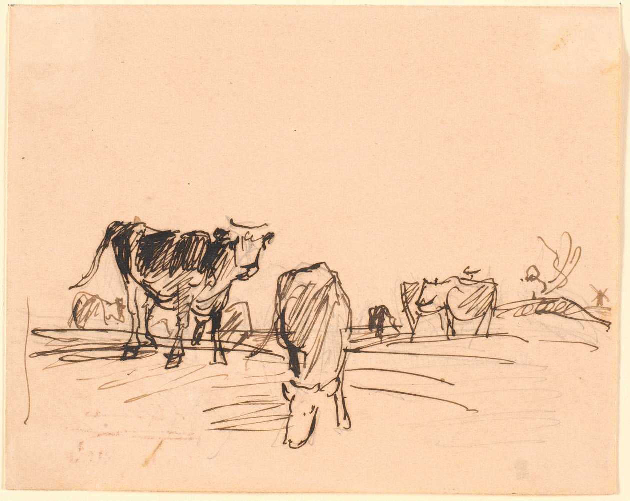 Bir alandaki inekler by Theodor Philipsen