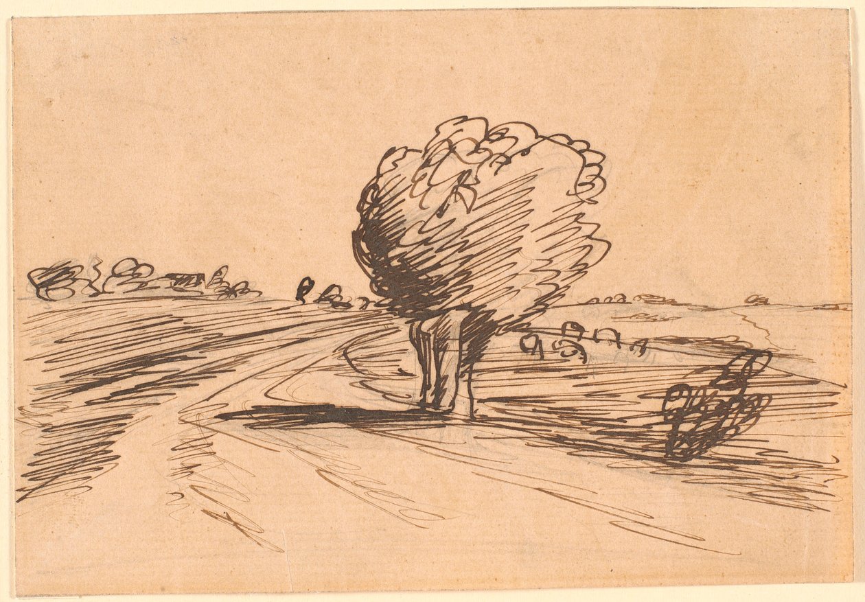 Söğüt ağacı ile yol dönüşü by Theodor Philipsen