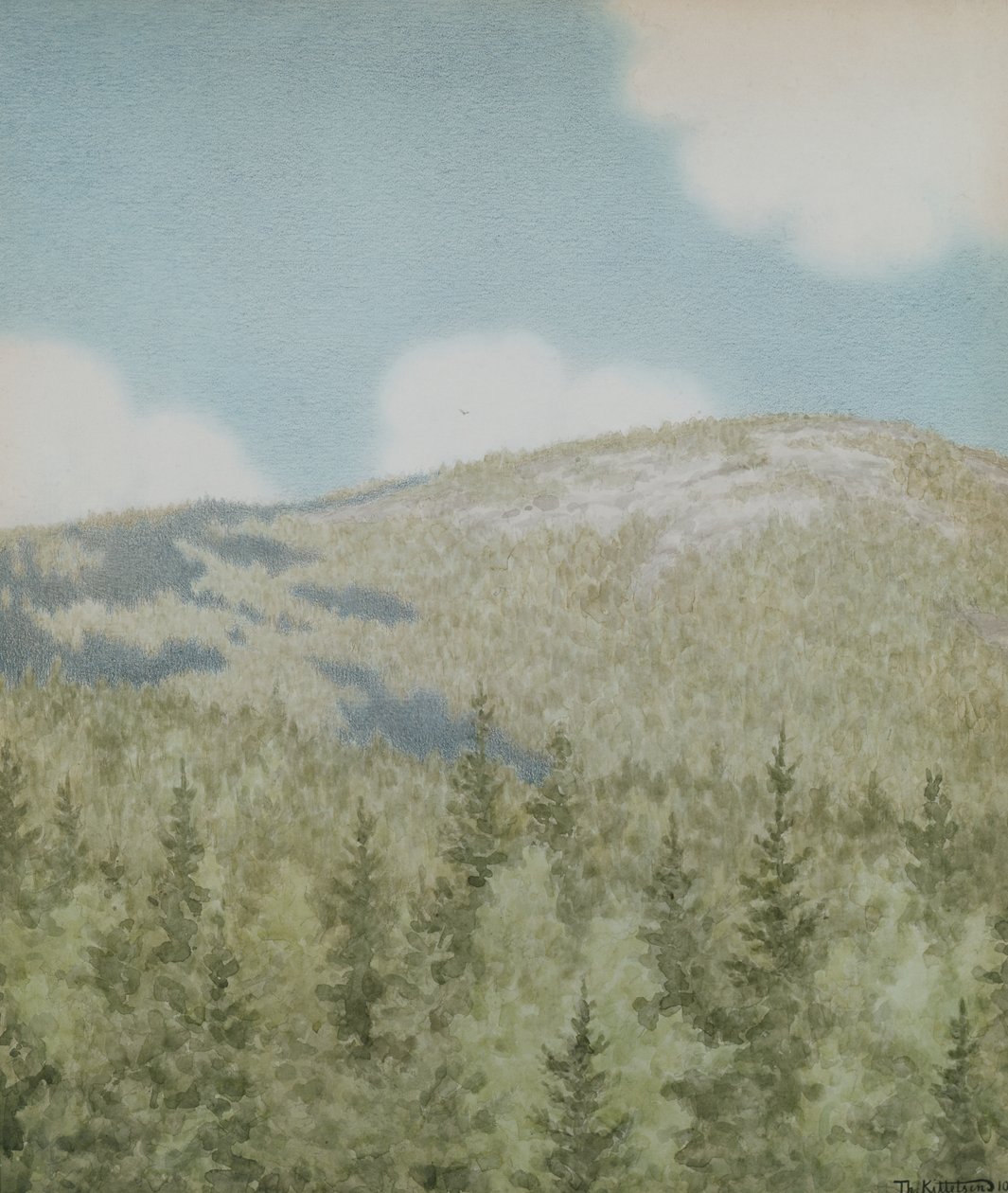 Orada Bir Kuş Uçtu by Theodor Kittelsen