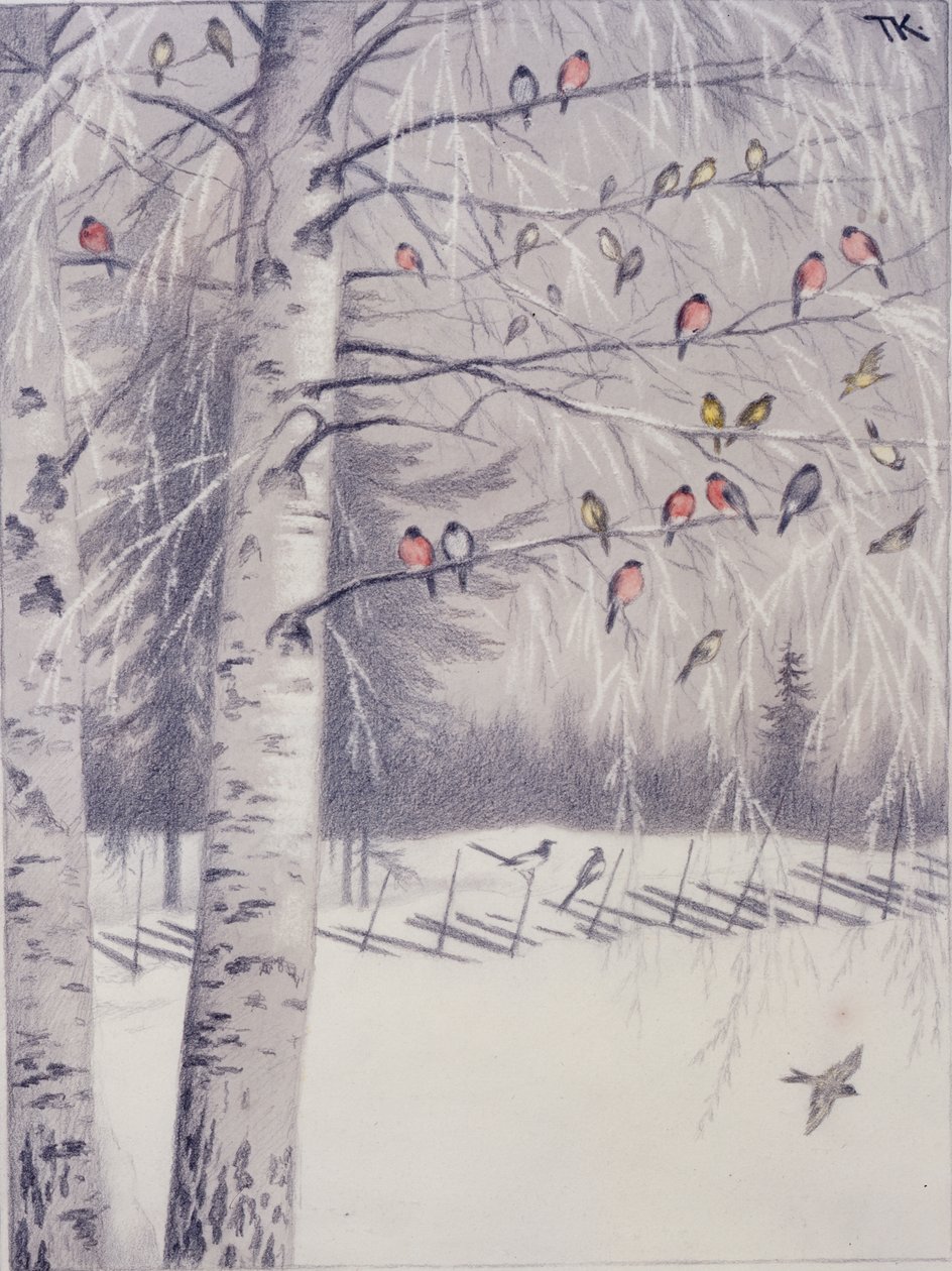 yılbaşı misafirleri by Theodor Kittelsen