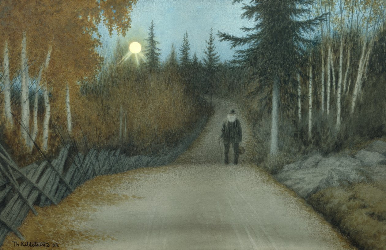 Ev yolunda by Theodor Kittelsen