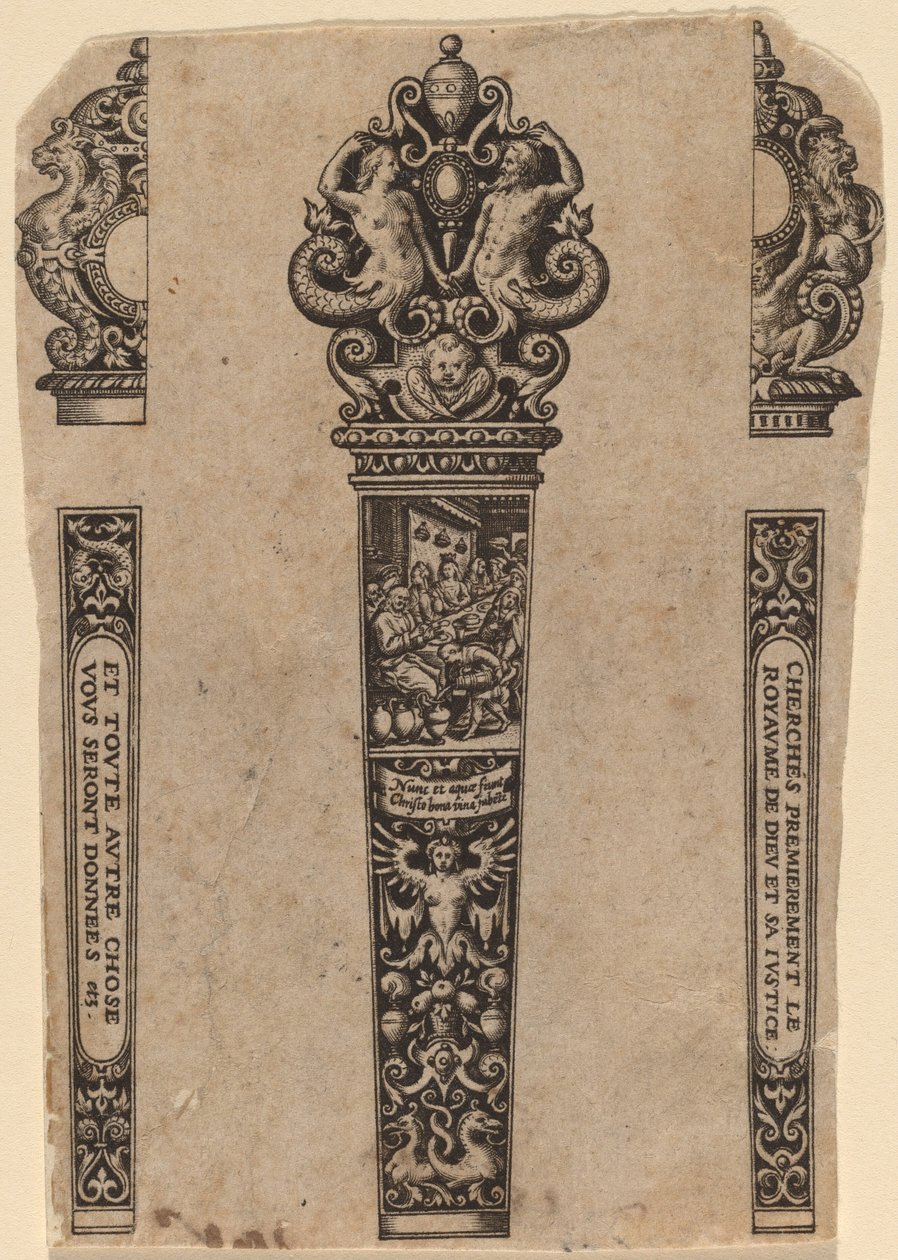 Bıçak Sapı Süsleme by Theodor de Bry