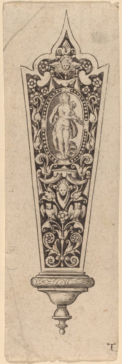 Bıçak Sapı Süsleme by Theodor de Bry
