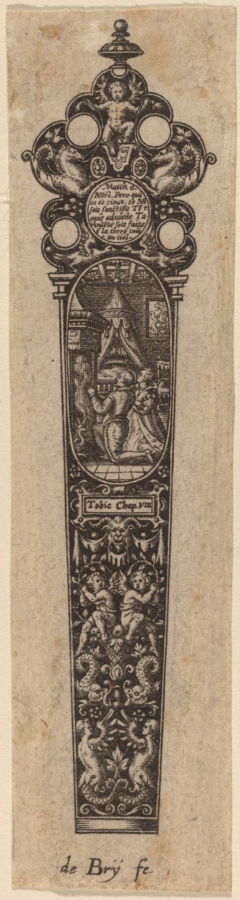 Bıçak Sapı Süsleme by Theodor de Bry