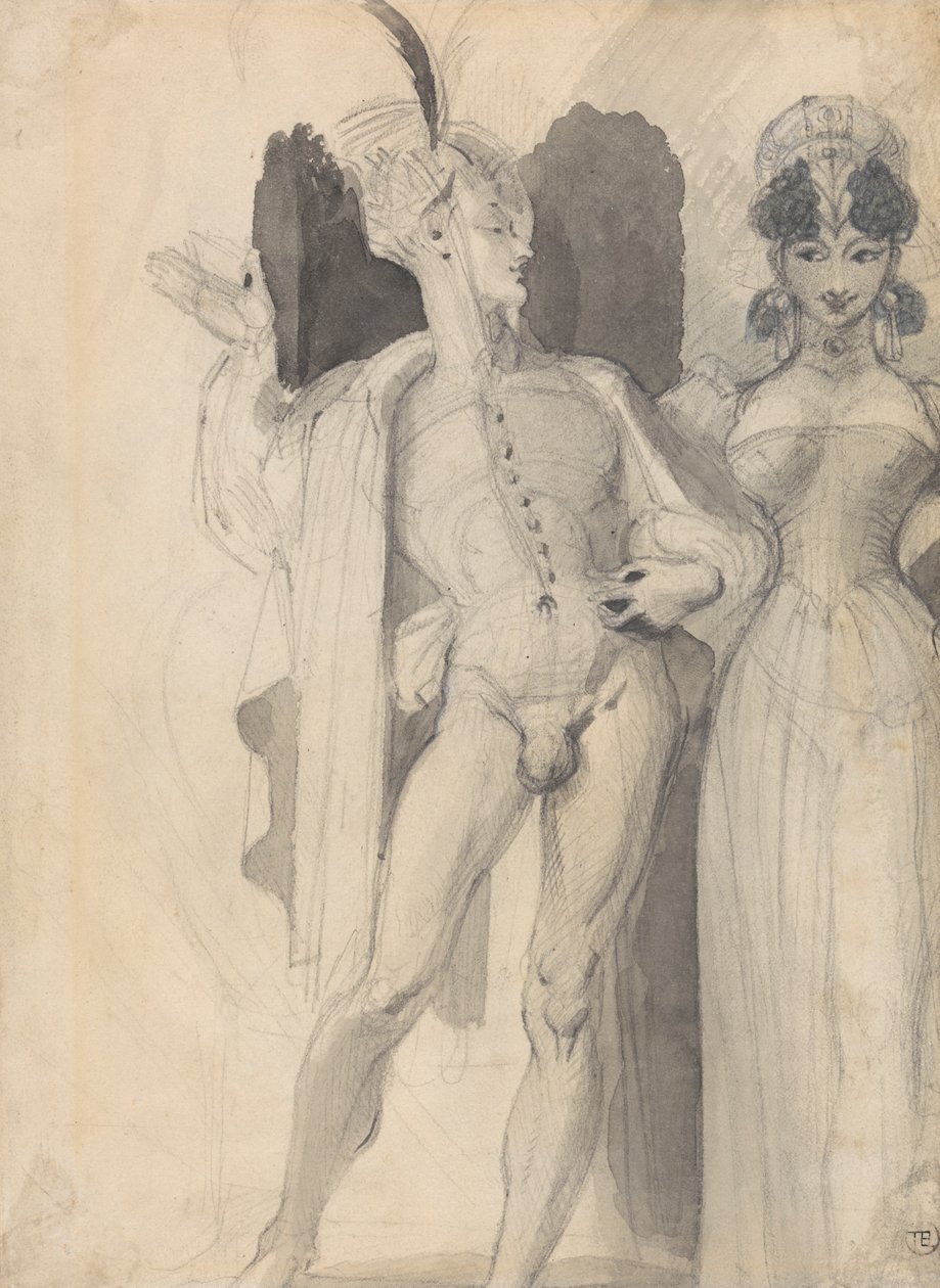 Faust ve Margaret by Theodor von Holst