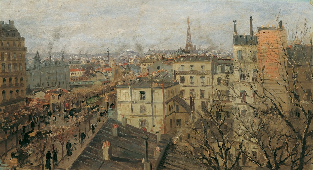 Paris'in görünümü by Theodor von Hormann