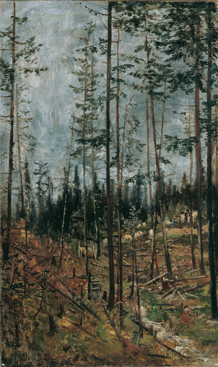 Waldschlag bei Gödöllö by Theodor von Hormann