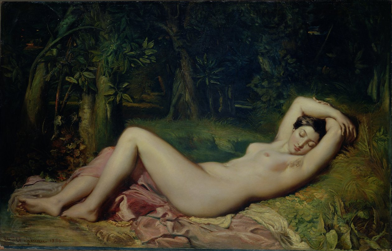 Uyuyan Peri, 1850 by Théodore Chassériau