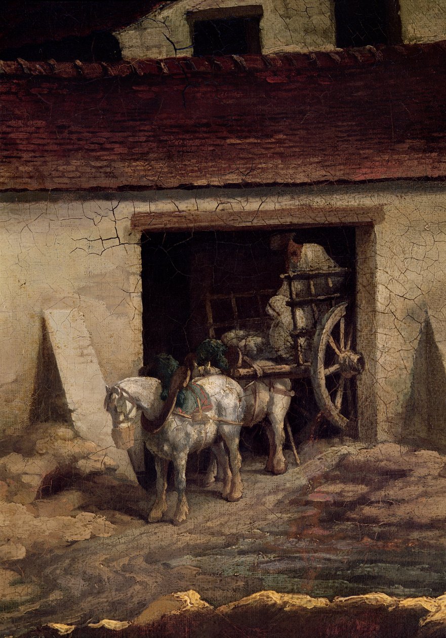 Sıva Fabrikasındaki Fırın (detay) by Theodore Gericault