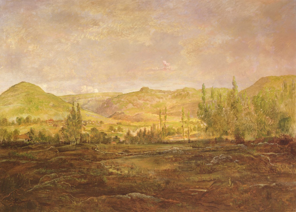 Saint-Fergeux Vadisi (Doubs) by Pierre Etienne Theodore Rousseau