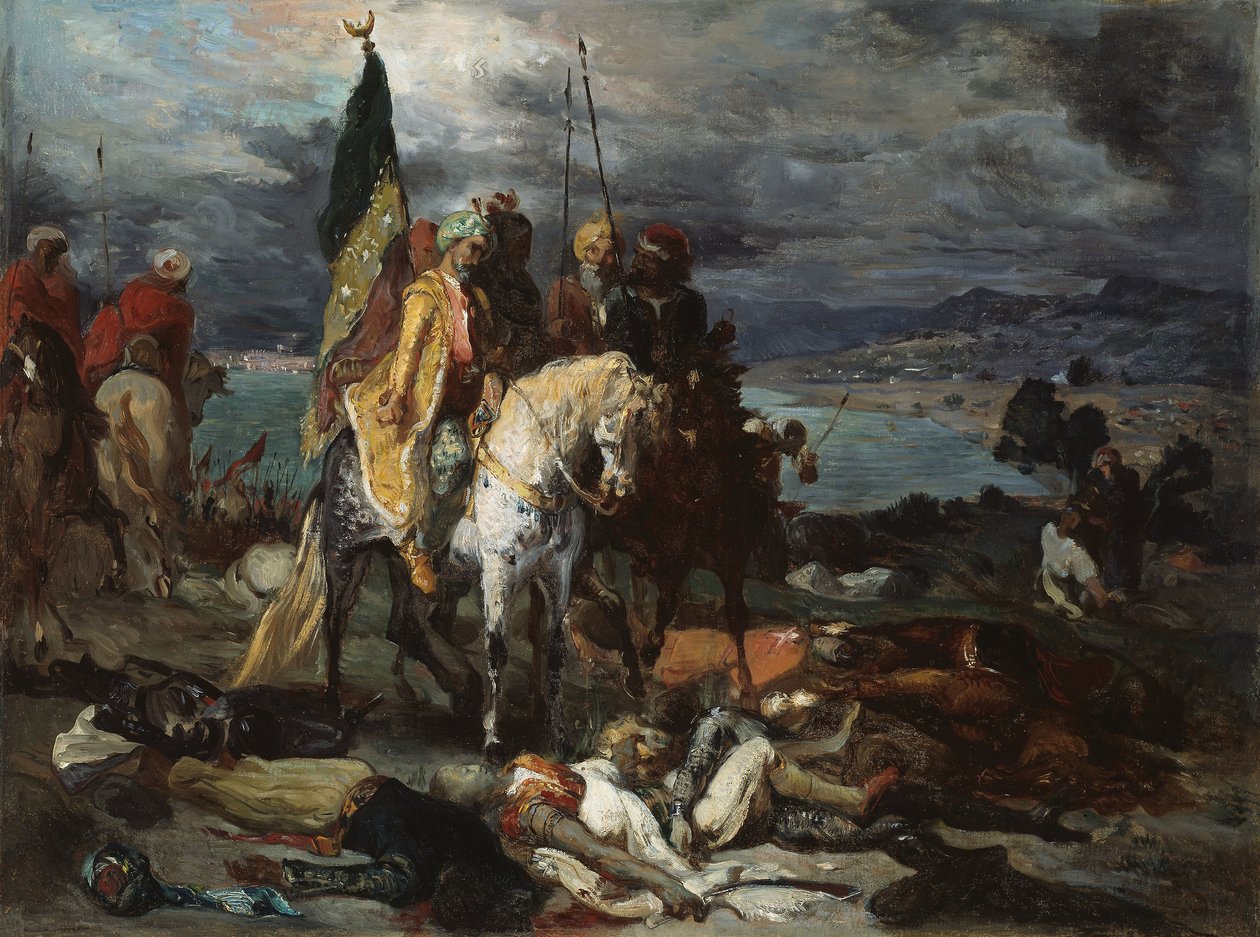 Sarazenler ve Haçlılar by Théodore Chassériau
