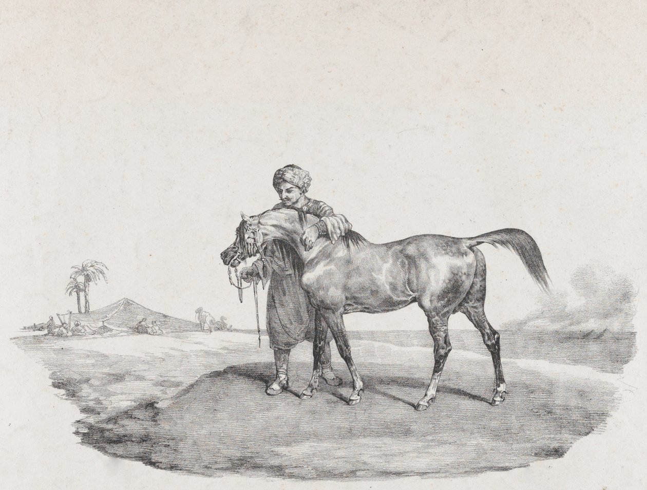 Bir Arap Atı, 1821 by Theodore Gericault