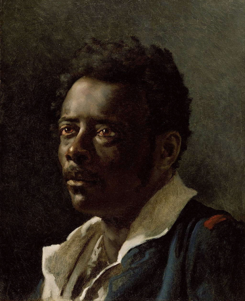 Siyah adam (portre çalışması) by Theodore Gericault