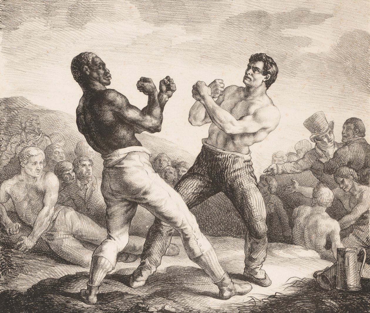 Boksörler, 1818. by Theodore Gericault