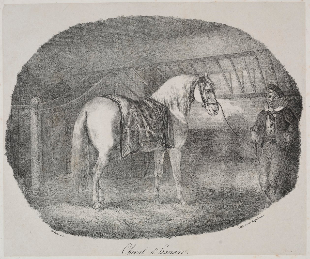 Hanoverian atı. by Theodore Gericault