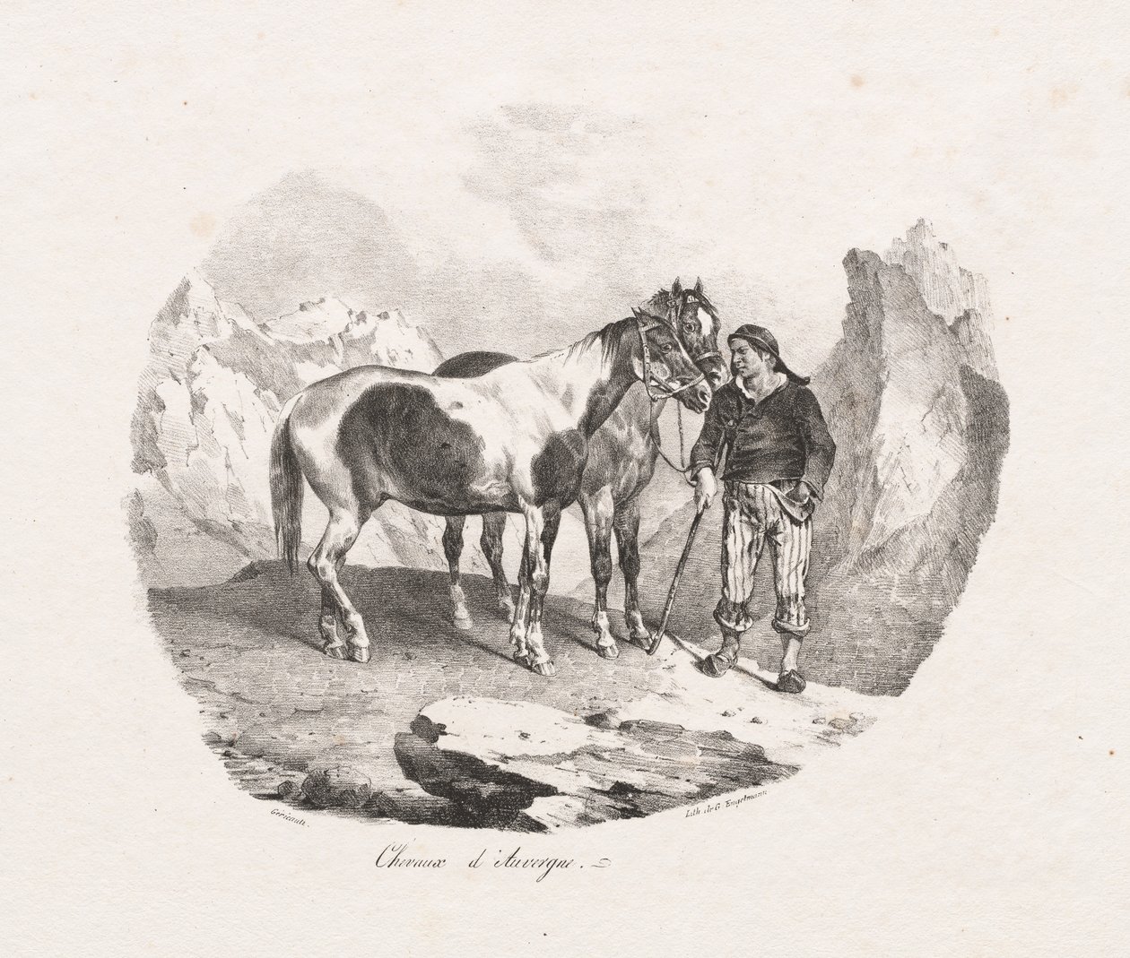 Auvergne atları by Theodore Gericault