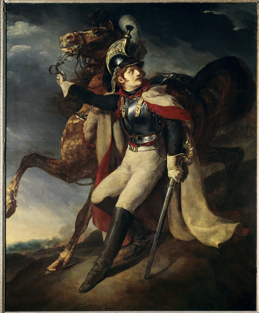 Cuirassier wesse - tuval üzerine yağlı boya by Theodore Gericault