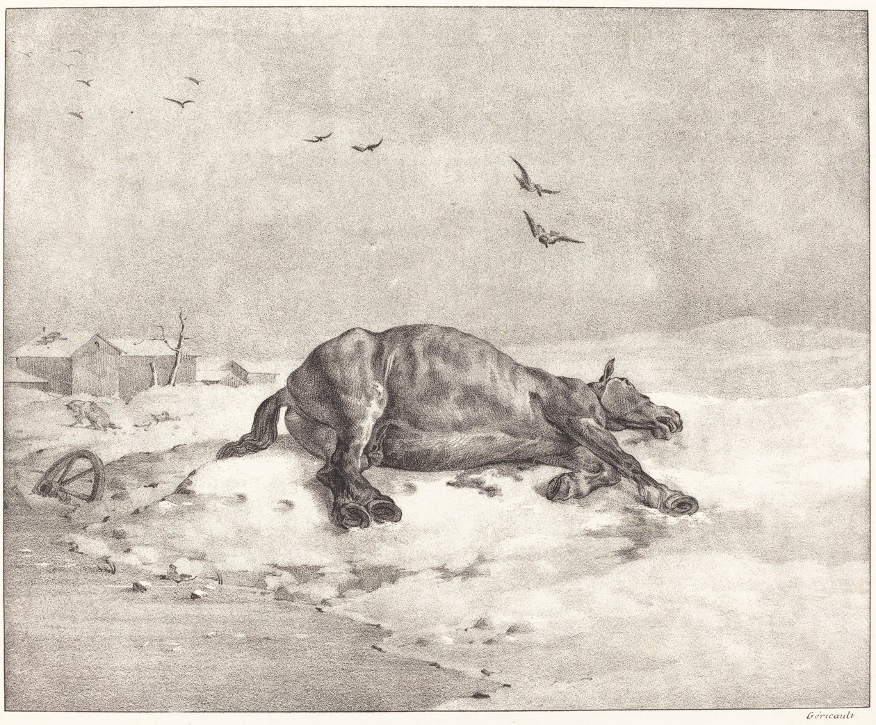 ölü at by Theodore Gericault