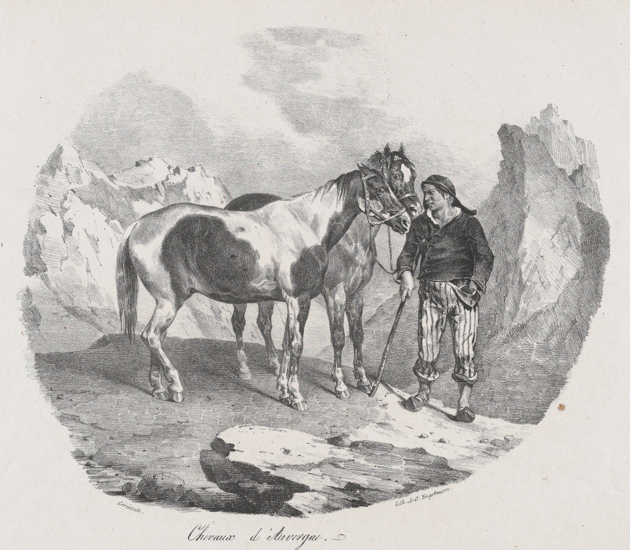 Auvergne Atları, 1822. by Theodore Gericault