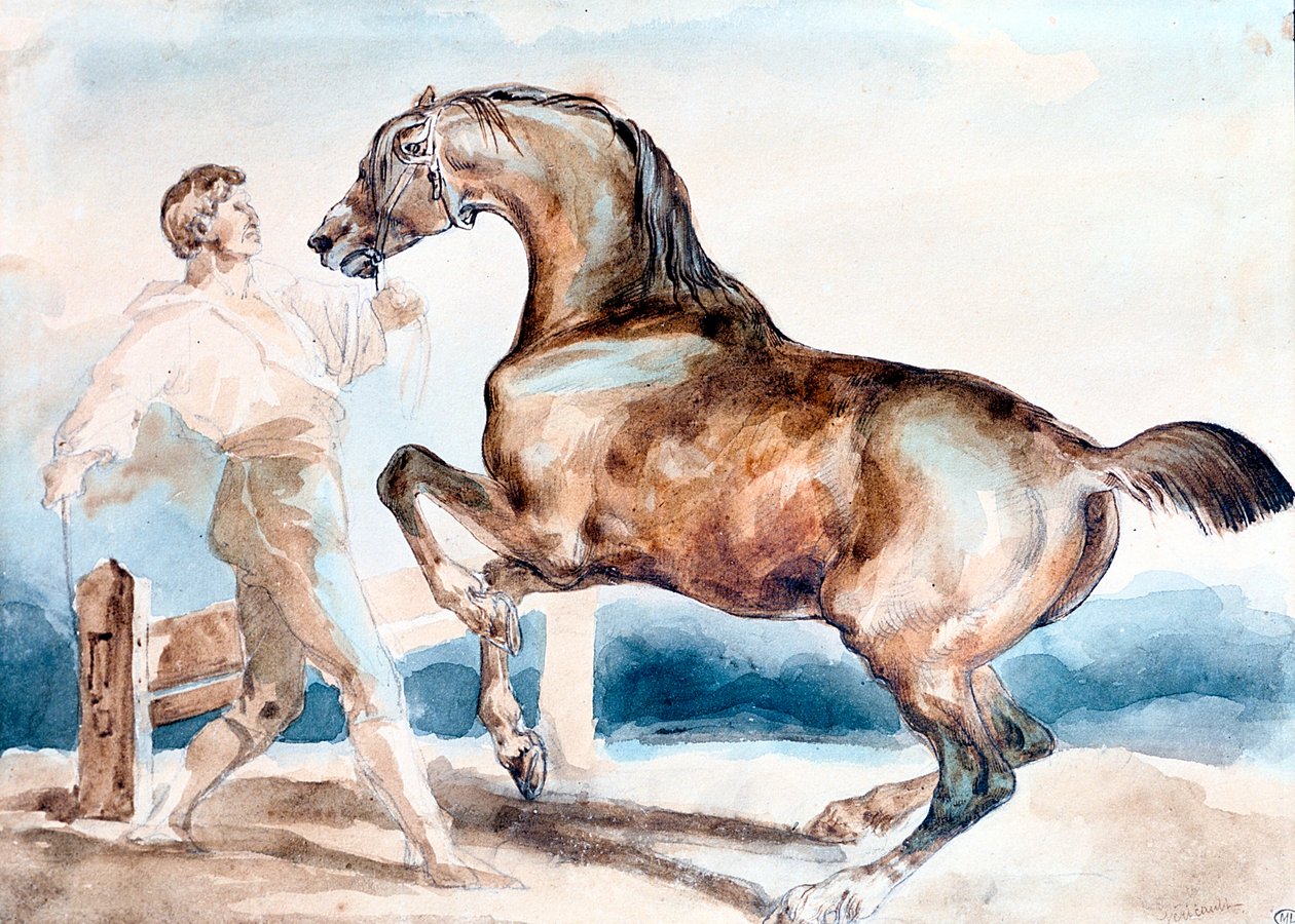 Le Terbiyesi, 19. yüzyılın başlarında. by Theodore Gericault