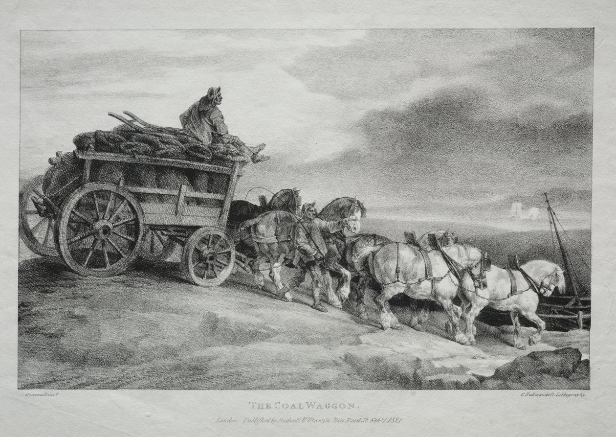 Kömür Vagonu, 1821. by Theodore Gericault
