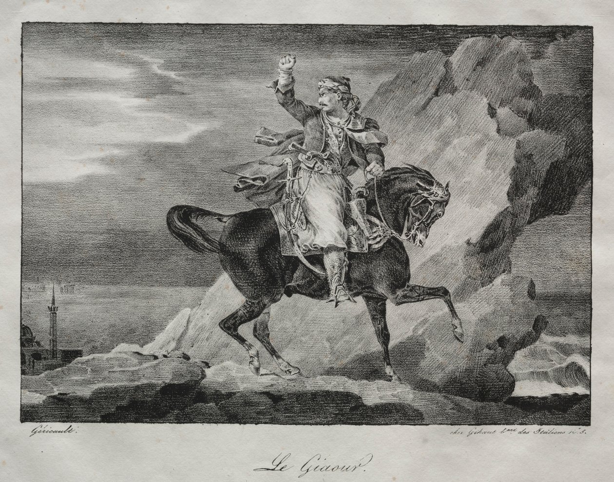 Giaour, 1820. by Theodore Gericault