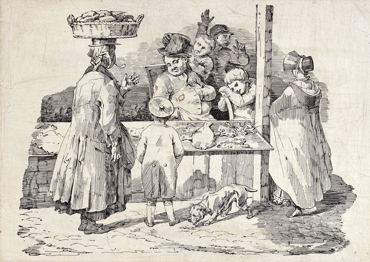 Uyuyan Balık Satıcısı, by Theodore Gericault