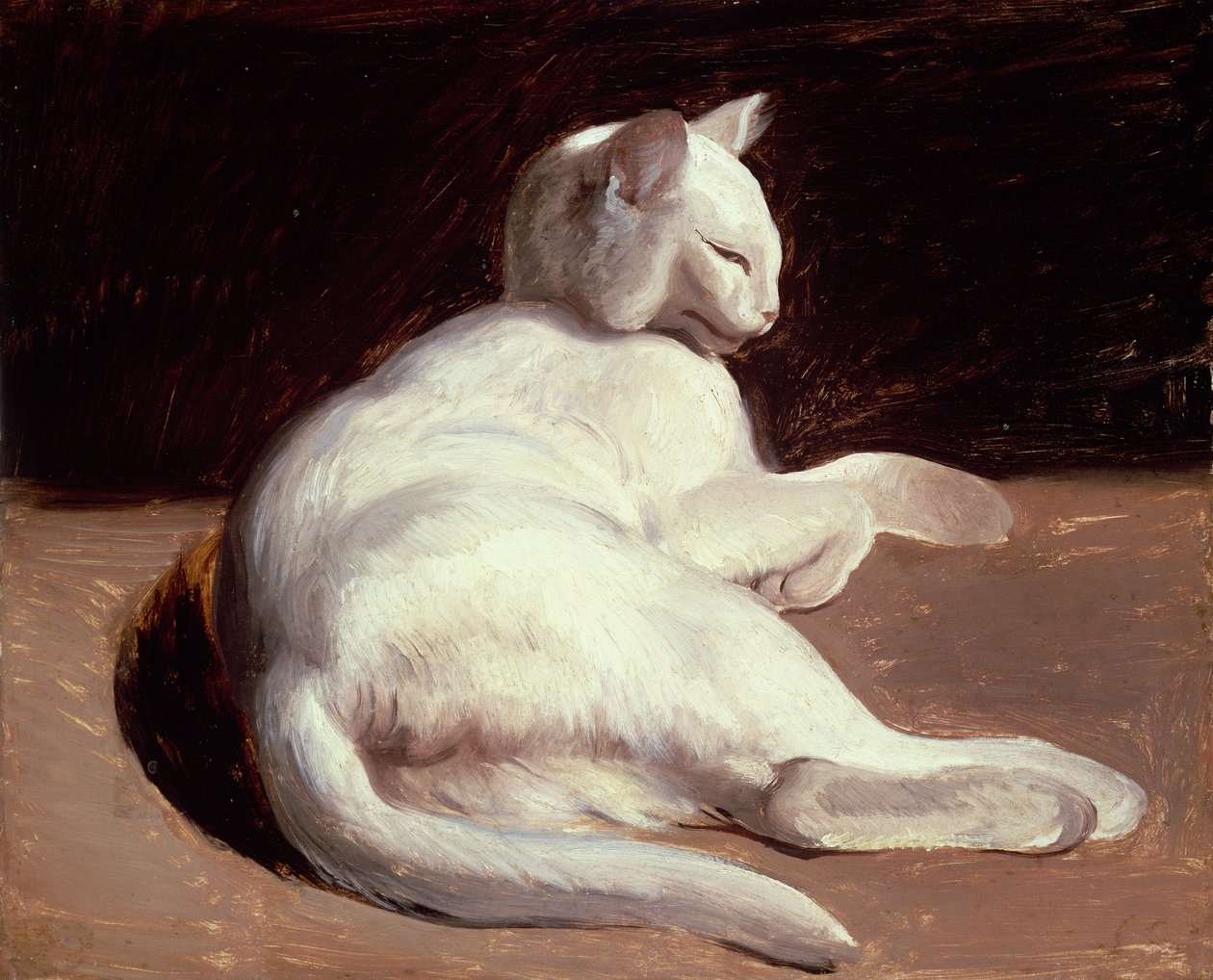 Beyaz Kedi, c.1817-18 by Theodore Gericault