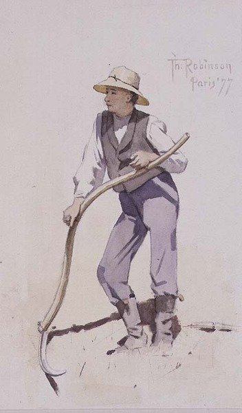Tırpanda Dinlenen Gençlik by Theodore Robinson