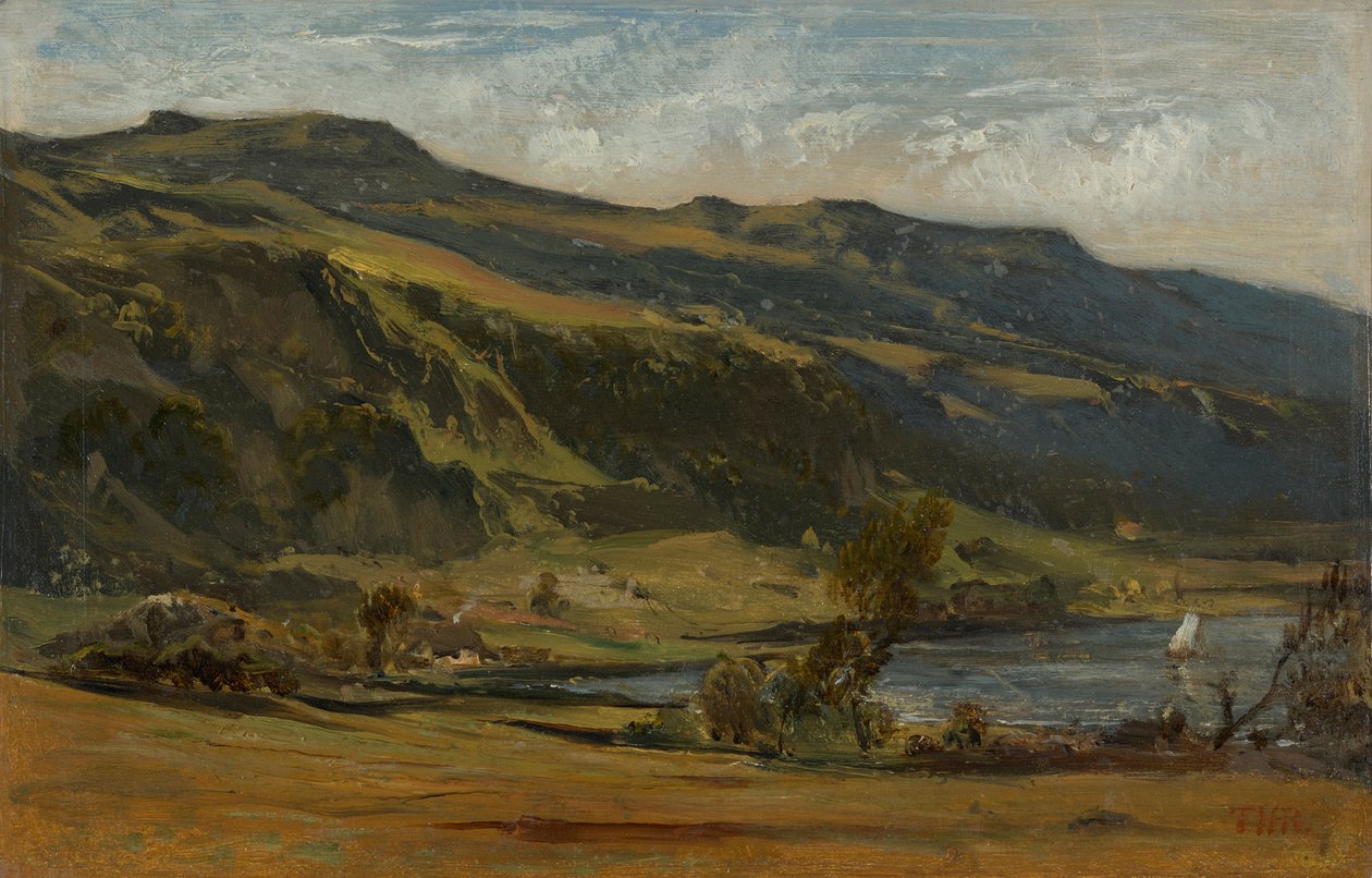 Auvergne kırsalı by Theodore Rousseau
